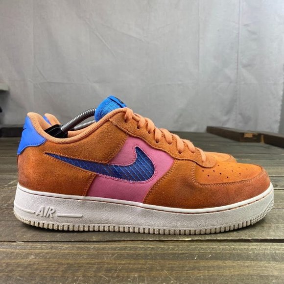 Nike Other - Nike Air Force 1 '07 LV8 Men's Size 13 CW7300 800 Orange Trance AF1 Sneakers